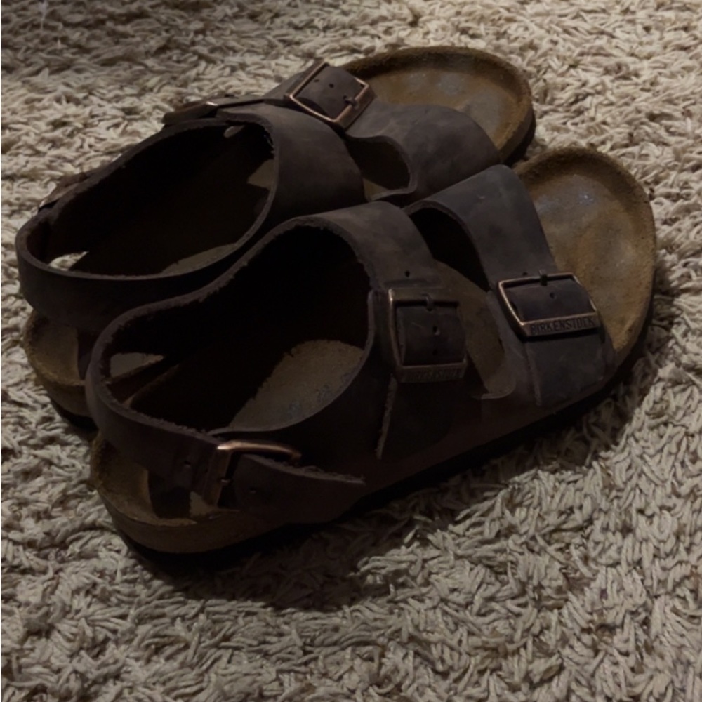 Birkenstock Milano Brown leather womens 8/39